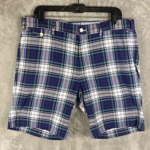 Polo Ralph Lauren Mens Slim Fit Plaid Shorts Size 36 Preppy Academia Vacation